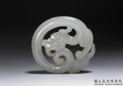 图片[2]-Jade pei pendant with dragon and mouse, Qing dynasty (1644-1911)-China Archive